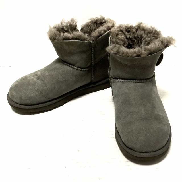 アグ UGG ショートブーツ JAPAN 23 レディース ミニベイリーボタン