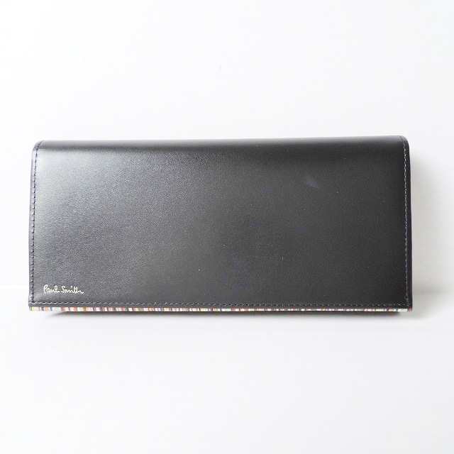 ポールスミス PaulSmith 長財布 レディース 美品 - 黒 レザー【中古