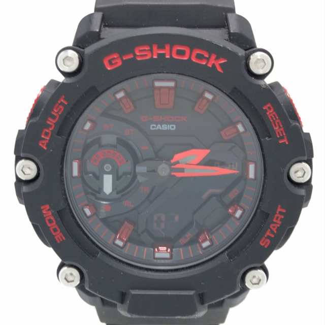 CASIO(カシオ) 腕時計□美品 G-SHOCK GA-2200BNR-1AJF メンズ 黒×レッド-