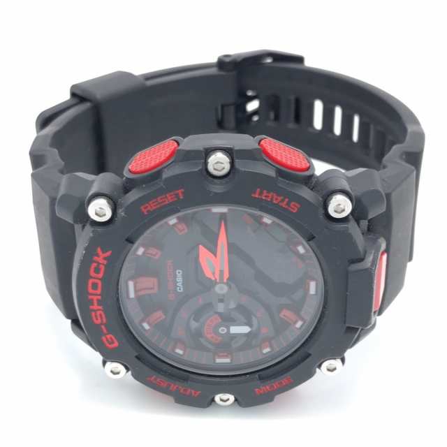 カシオ CASIO 腕時計 G-SHOCK GA-2200BNR-1AJF メンズ 黒×レッド【中古