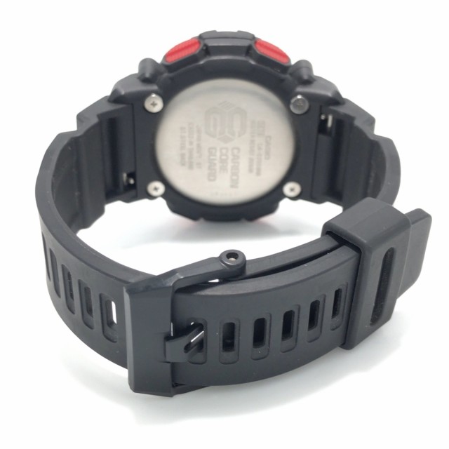 カシオ CASIO 腕時計 G-SHOCK GA-2200BNR-1AJF メンズ 黒×レッド【中古