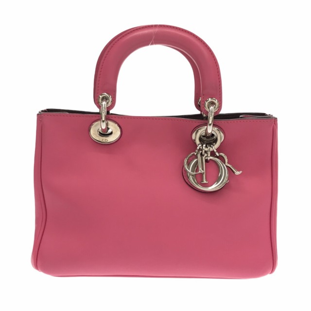 ディオール/クリスチャンディオール DIOR/ChristianDior トートバッグ レディース ディオリッシモ ピンク レザー【中古】20240501の通販は