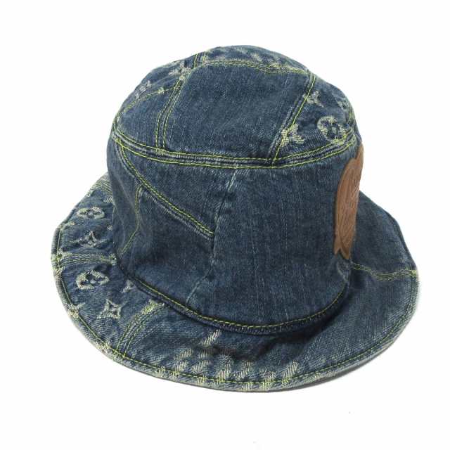 L60実寸57〜58cm程美品　LOUIS VUITTON NIGO ユニセックス　ハット　デニム