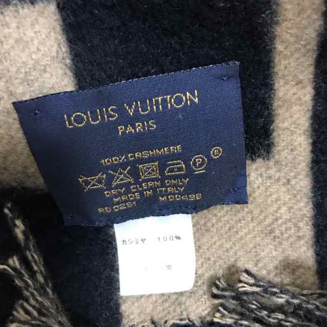 ルイヴィトン マフラー レディース 美品 エシャルプ LV グラフィカル