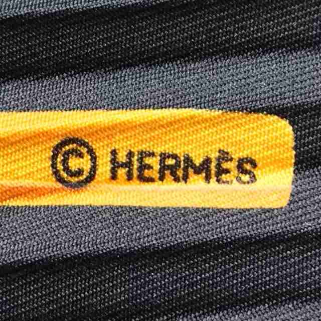 エルメス HERMES スカーフ レディース 新品同様 カレプリセ 黒×マルチ