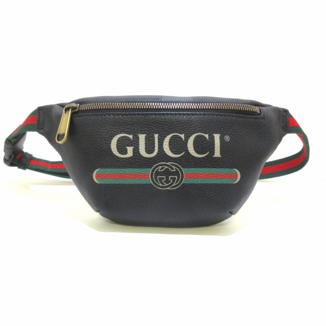 ☆新品 グッチ GUCCI ウエストポーチ レディース 美品 プリント