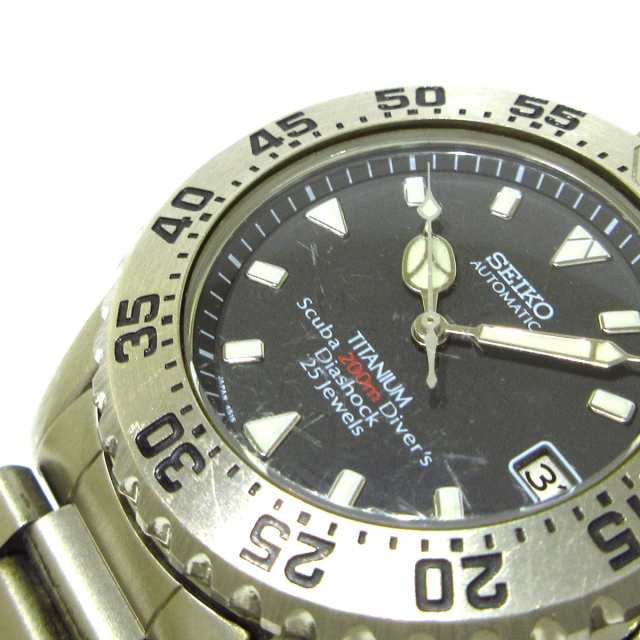 セイコー SEIKO 腕時計 SCVF001/4S15-7000 メンズ チタン/不動 黒