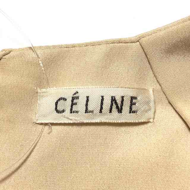 セリーヌ CELINE ワンピース サイズ38 M レディース - ベージュ×黒