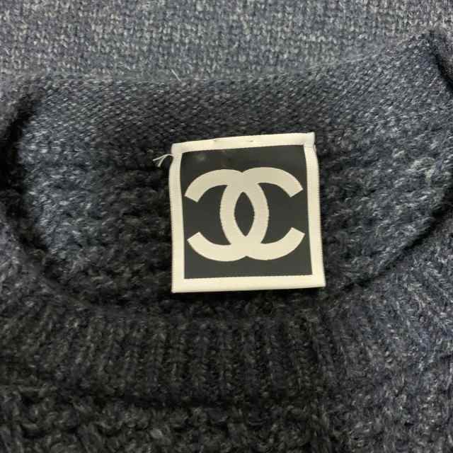 イニシャル CHANEL 美品♡ワンピース お背中ココマーク カシミヤ 36 ...