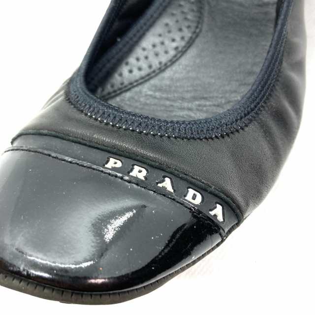 プラダスポーツ PRADA SPORT フラットシューズ 36 1/2 レディース - 黒