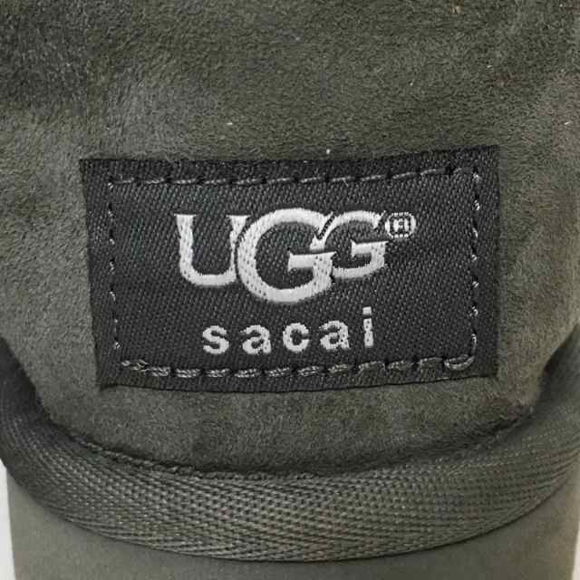 アグ UGG ショートブーツ 25 1101734 - ムートン グレー×ネイビー