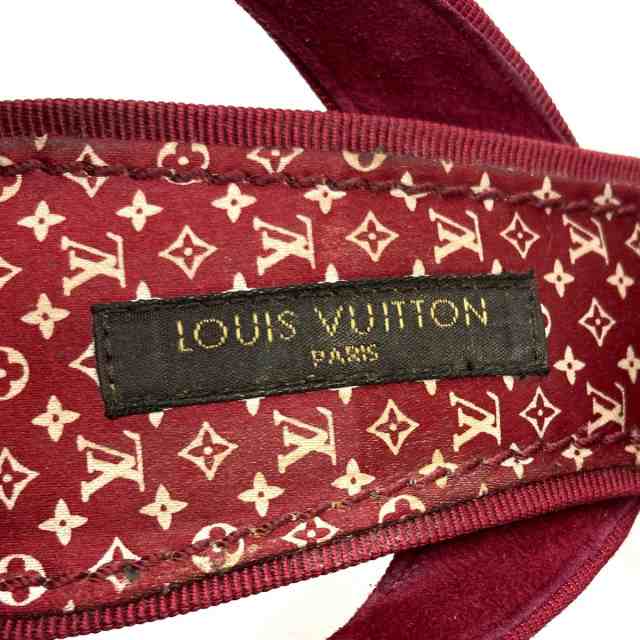 36くつ幅ルイ・ヴィトン LOUIS VUITTON パドロックレザーサンダル