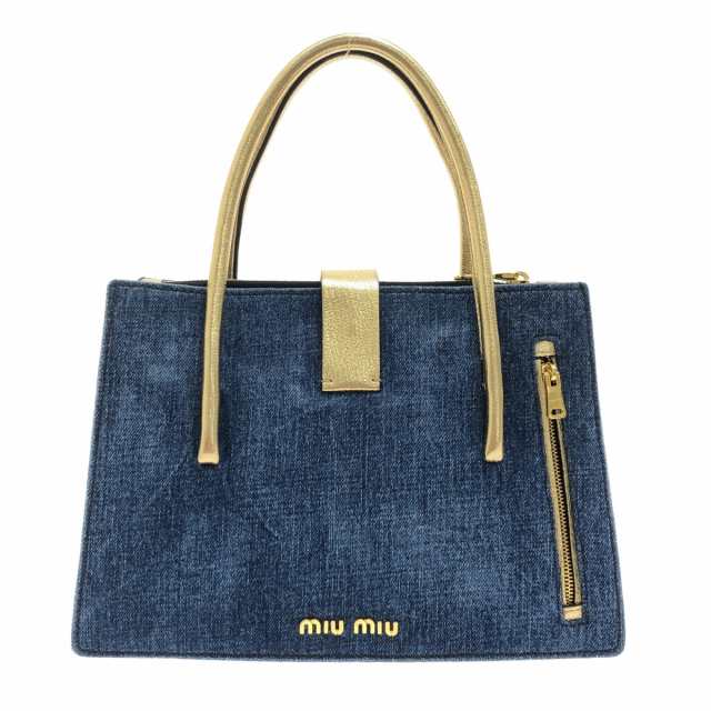 ミュウミュウ miumiu トートバッグ レディース マドラス RN1104 ブルー