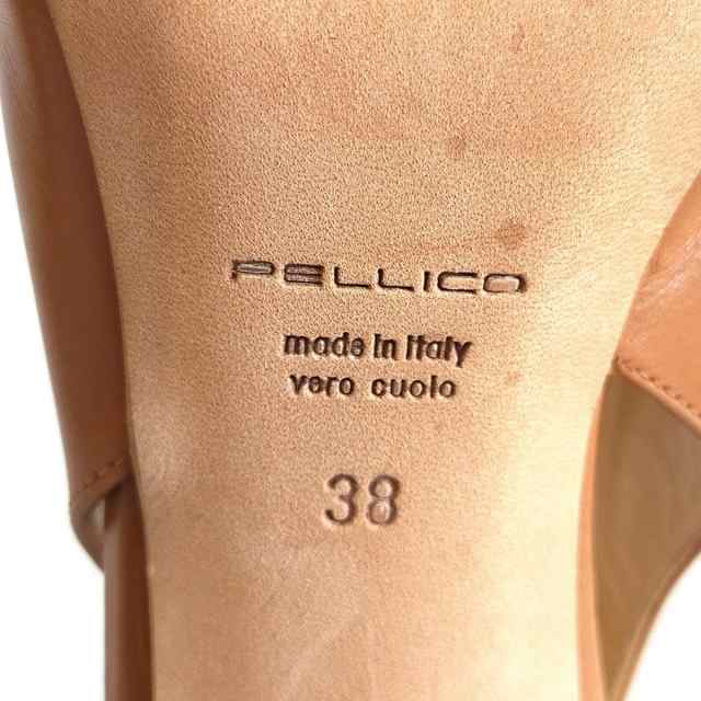 ペリーコ PELLICO サンダル 38 レディース - ブラウン オープントゥ ...