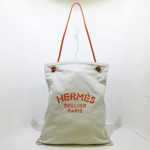 エルメス HERMES ショルダーバッグ アリーヌ トワルシェブロン×レザー ...