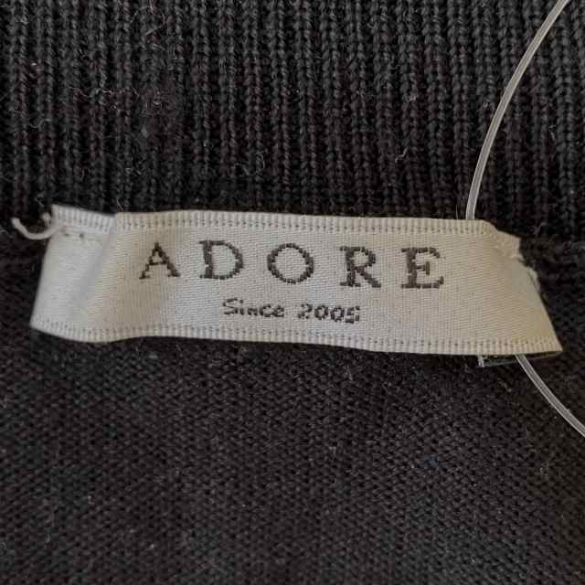 アドーア ADORE 長袖カットソー サイズ38 M レディース - 黒