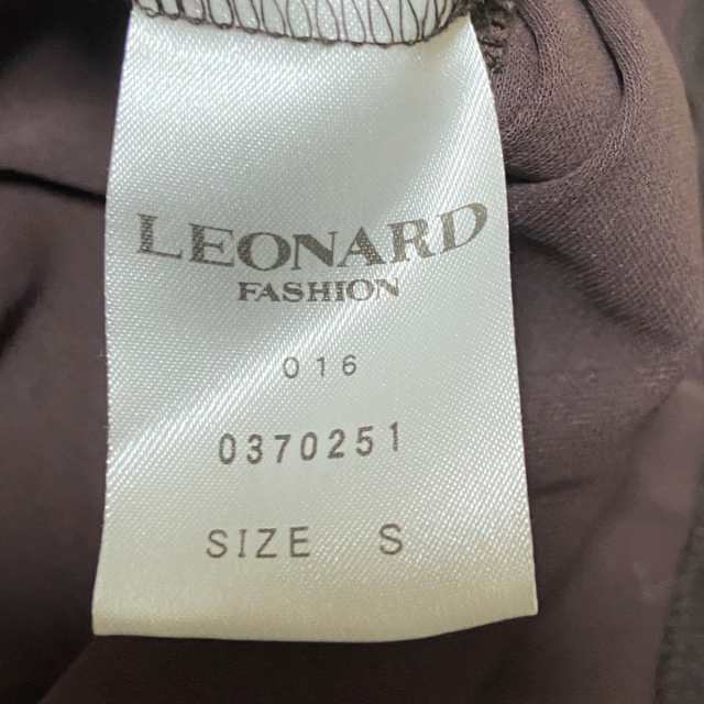 レオナール LEONARD ワンピース サイズS レディース - ダークブラウン