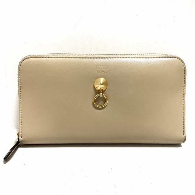 新品 フェンディ FENDI 長財布 フェンディ ローマ ベージュ