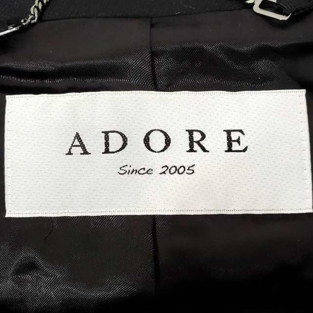 アドーア ADORE コート サイズ36 S レディース - 黒 長袖/ショート丈