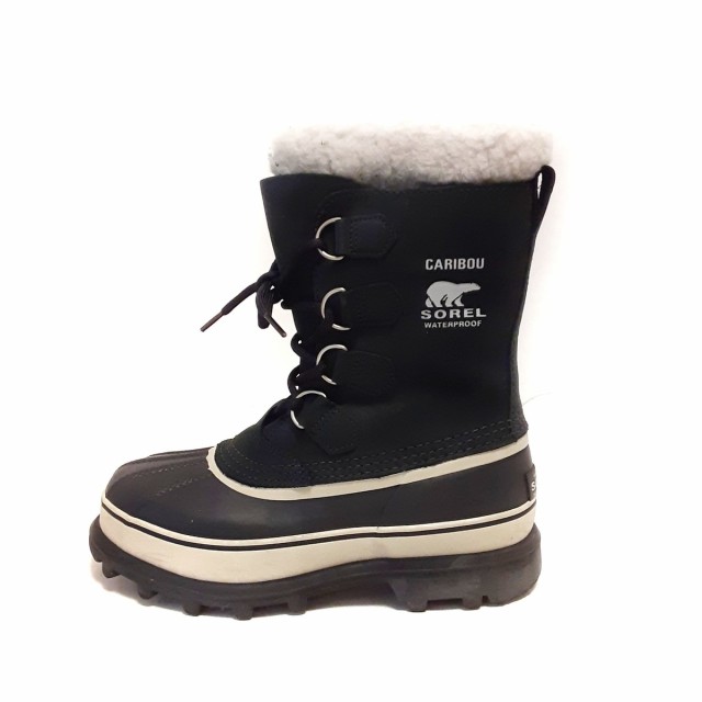 ソレル SOREL ブーツ CM 24 レディース - 黒×アイボリー スノーブーツ