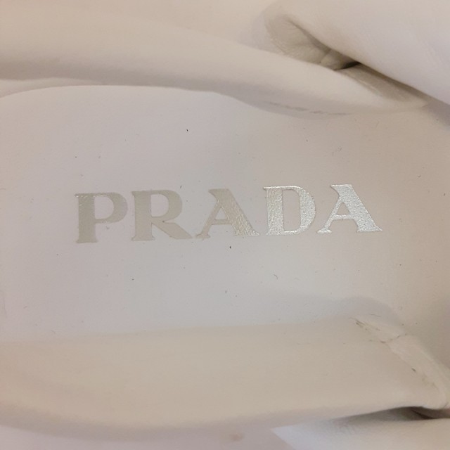 プラダ PRADA サンダル 35 レディース 美品 - 白 プラットフォーム 