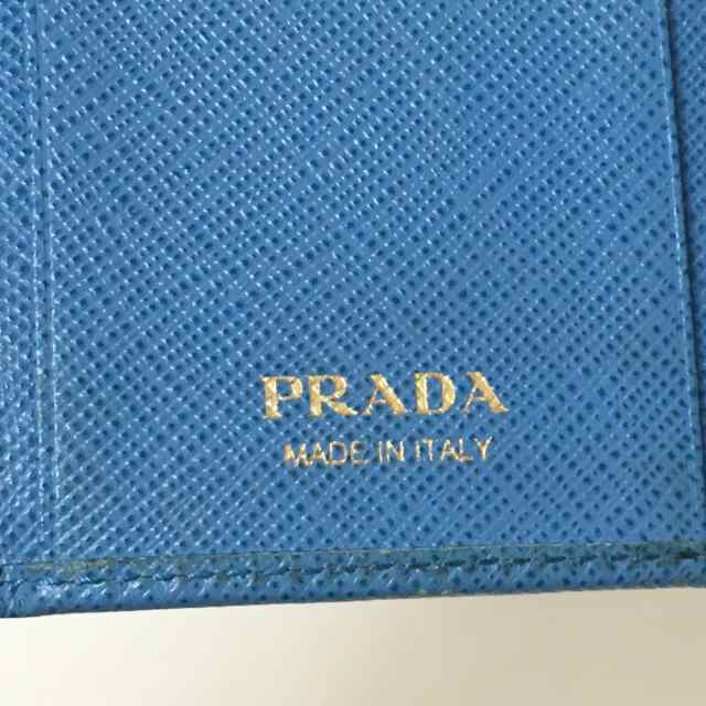 プラダ PRADA キーケース レディース - ライトブルー 6連フック/リボン ...