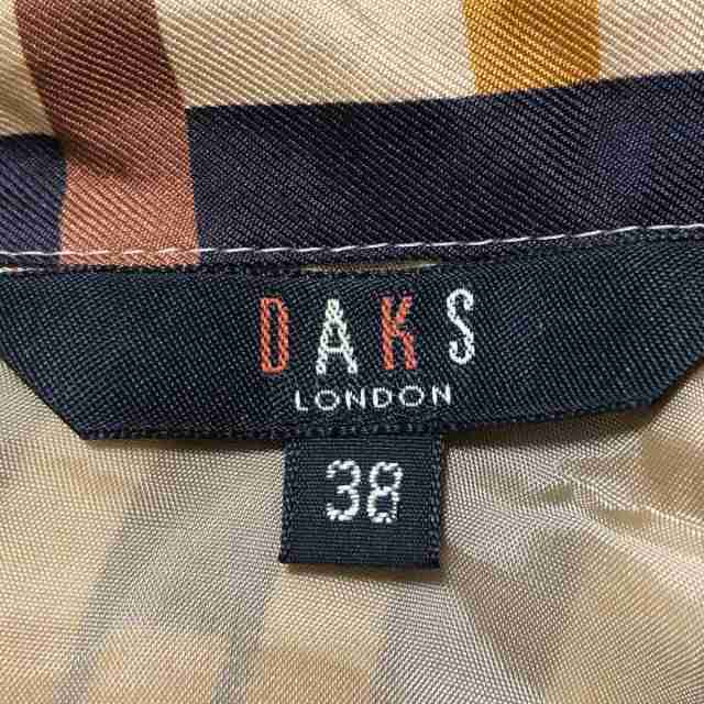 ダックス DAKS ワンピース サイズ38 L レディース - ライトブラウン×黒