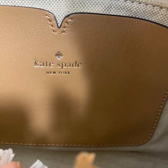 レディースkate spade ケイトスペード　バッグ トートバッグ レディース PXRUA386 ストロー素材 ブルー×ネイビー