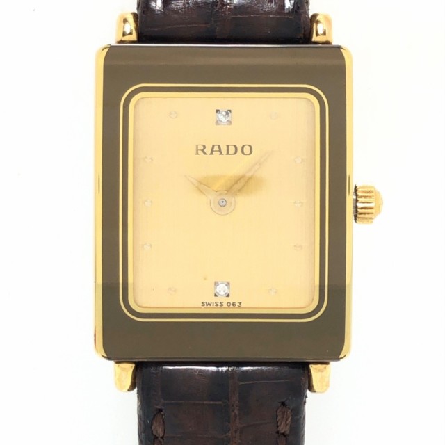 ラドー RADO 腕時計 - 153.3606.2 レディース ゴールド【中古