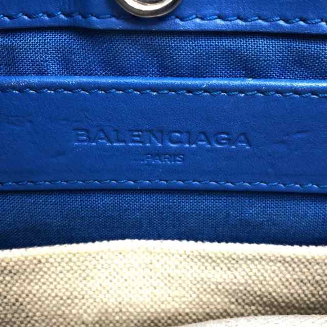 BALENCIAGA バレンシアガ ネイビーポシェット  ショルダーバッグ 390641 キャンバス レザー  ベージュ ボルドー  メッセンジャーバッグ ミニショルダーバッグ 【本物保証】