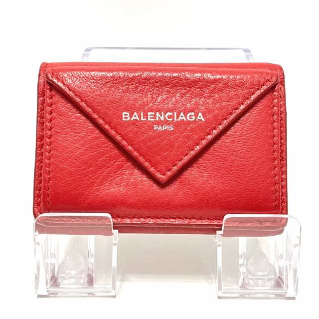 バレンシアガ BALENCIAGA 3つ折り財布 レディース ペーパーミニ