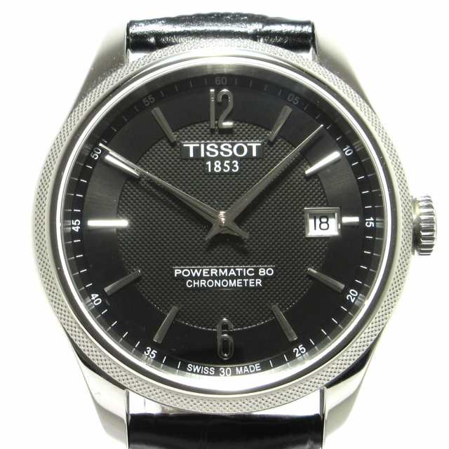 ティソ TISSOT 腕時計 バラード T108.408.16.057.00/T1C8408A メンズ 革ベルト/裏スケ  黒【中古】20231013｜au PAY マーケット