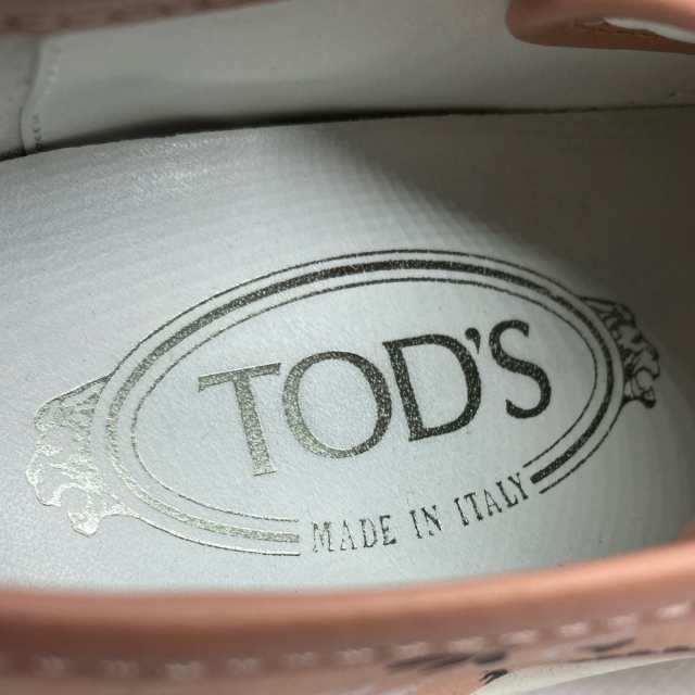 トッズ TOD'S スニーカー 34 1/2 レディース - ピンクベージュ