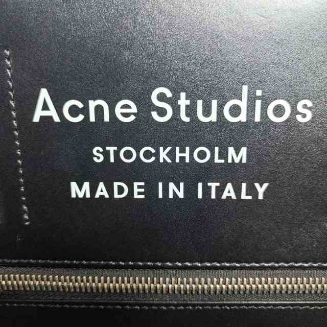 アクネ ストゥディオズ ACNE STUDIOS トートバッグ レディース - 黒×アイボリー 2way ナイロン×レザー【中古】20231101