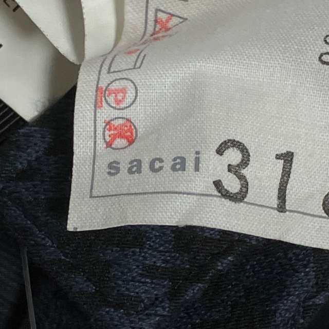 サカイ Sacai スカート サイズ1 S レディース - ネイビー ひざ丈【中古