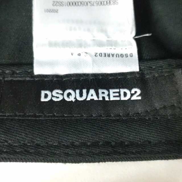 ディースクエアード DSQUARED2 キャップ レディース 美品 - 黒×白