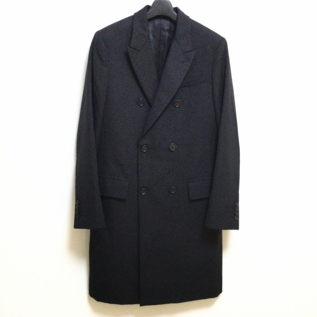 ディオールオム Dior HOMME コート サイズ44 M メンズ ダブルブレスドチェスターコート 863C343X4211 黒  長袖/春/秋【中古】20231111｜au PAY マーケット