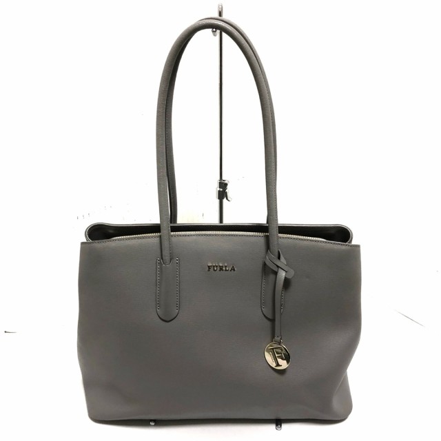 フルラ FURLA トートバッグ レディース 美品 - グレー レザー【中古