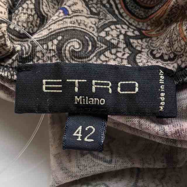 エトロ ETRO 長袖カットソー サイズ42 M レディース 美品 - ベージュ