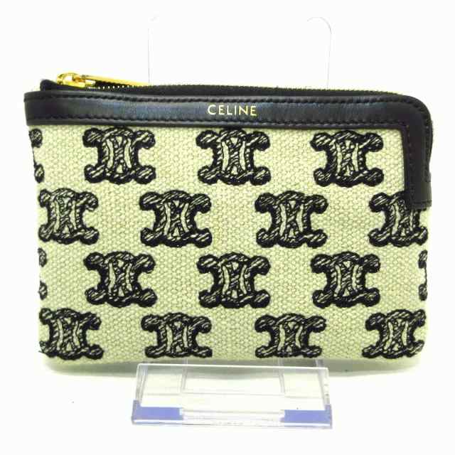 セリーヌ CELINE コインケース レディース 美品 - ライトグレー×黒