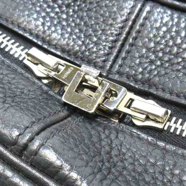 エルメス HERMES ビジネスバッグ レディース ヴィクトリア2 12H 黒 シルバー金具 トリヨンクレマンス【中古】20231101