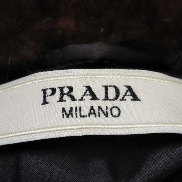 プラダ PRADA コート サイズ38 S レディース 美品 - ダークブラウン