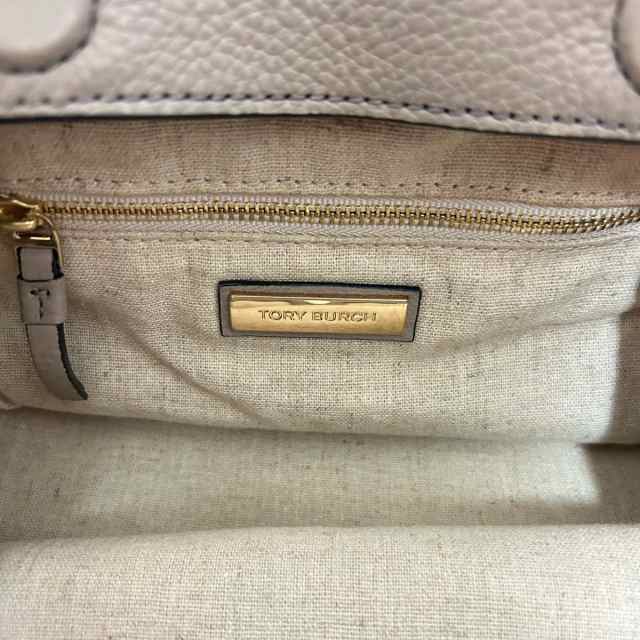 バッグHALF MOON SMALL SATCHEL ハンドバッグ レザー ベージュ