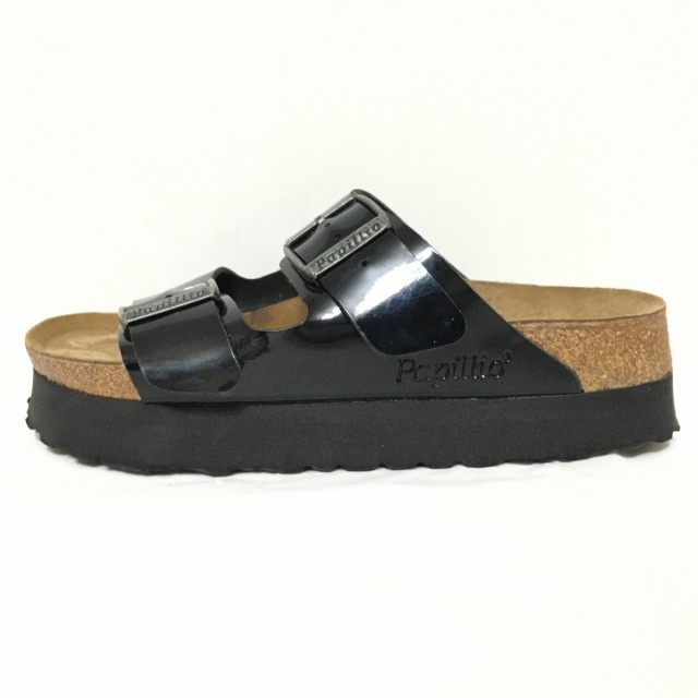 ビルケンシュトック BIRKEN STOCK サンダル 37 レディース - 黒