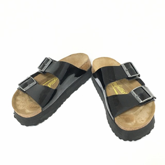 ビルケンシュトック BIRKEN STOCK サンダル 37 レディース - 黒