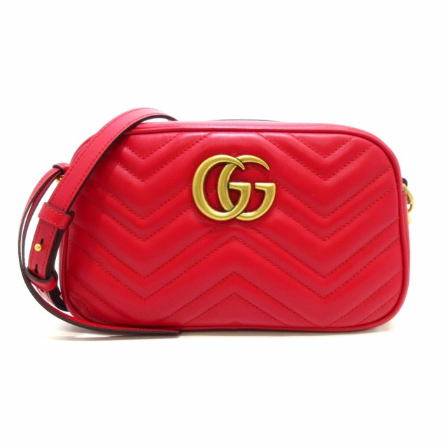 グッチ GUCCI ショルダーバッグ レディース 美品 GGマーモント 447632 ...