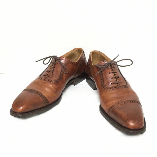 クロケットジョーンズ Crockett&Jones シューズ 7E メンズ - ブラウン レザー【中古】20231107