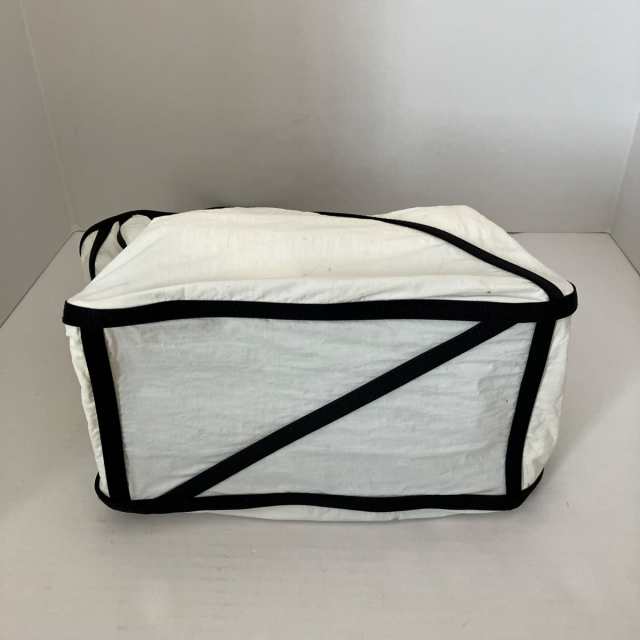 イッセイミヤケ ISSEYMIYAKE トートバッグ レディース WAKU(ワク) GG01-AG054 白×黒 GOOD GOODS  ナイロン【中古】20231206