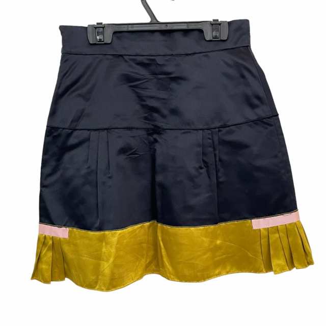 プラダ PRADA ミニスカート サイズ42 M レディース 美品 - ダーク