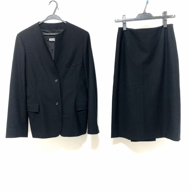 ジルサンダー JILSANDER スカートスーツ レディース 美品 - 黒【中古